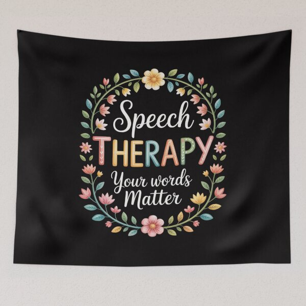 Item preview, Floral Speech Therapy Your Words Matter Language Pathologist designed and sold by GalaFunny.