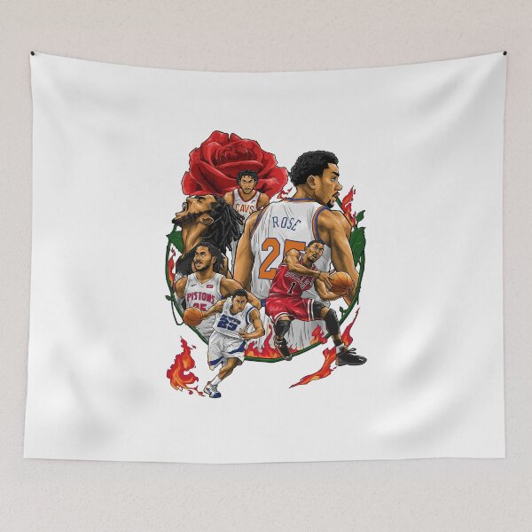 Item preview, Derrick Rose 'The Rose' Legend Collage Basketball Tribute designed and sold by lojadpop.