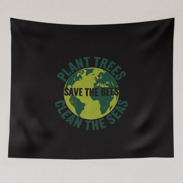 Item preview, Earth Day Save Bees Plant Trees Clean Seas Environmentalist designed and sold by GalaFunny.