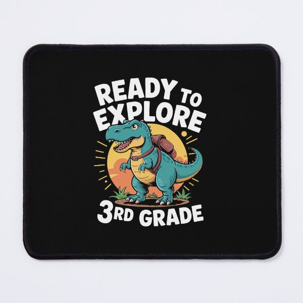 Item preview, Ready To Explore 3rd Grade Back To School T-Rex Dinosaur designed and sold by khorbiasieno.