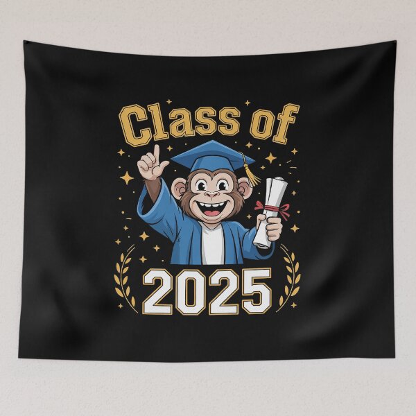 Item preview, Monkey Senior Class Of 2025 Graduation Day School College  designed and sold by DrewLeuschke.