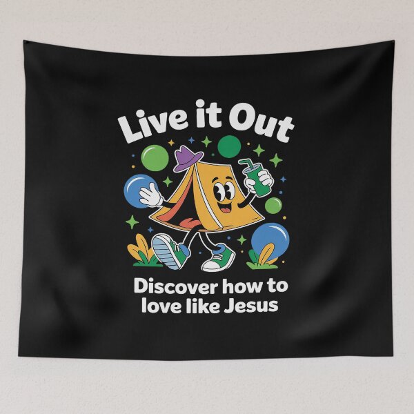 Item preview, Live it Out Christian Youth Camp Bible School VBS 2025  designed and sold by HaileyRobel.