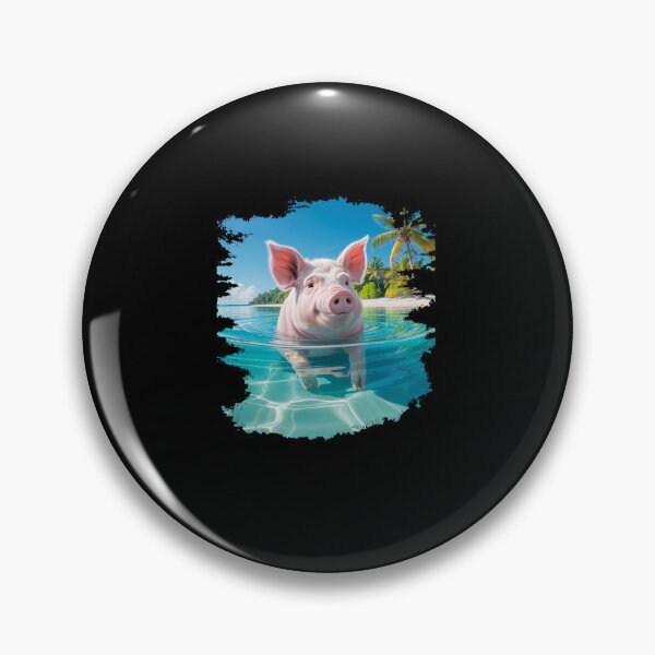 Item preview, Bahamas Swimming Pig designed and sold by Elenasriveras.