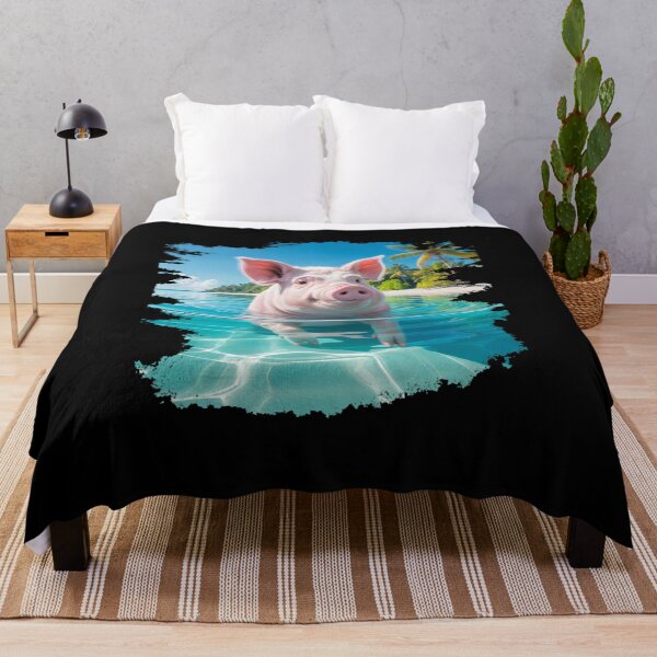 Item preview, Bahamas Swimming Pig designed and sold by Elenasriveras.
