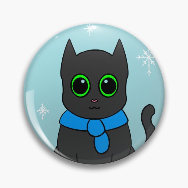 Item preview, Winter Kitty Cat with Snowman designed and sold by TheIndigoMelody.