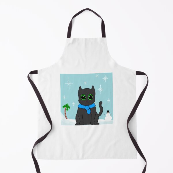 Item preview, Winter Kitty Cat with Snowman designed and sold by TheIndigoMelody.