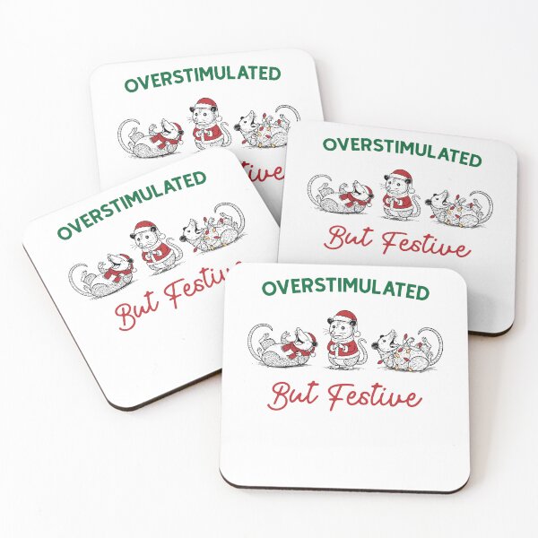 Item preview, Fun Overstimulated But Festive Possum Christmas Xmas Animal designed and sold by pansak.
