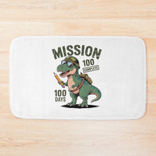 Item preview, Mission 100 Days Complete Camo T Rex 100 Days Of School Boy  designed and sold by RayArmstrong.