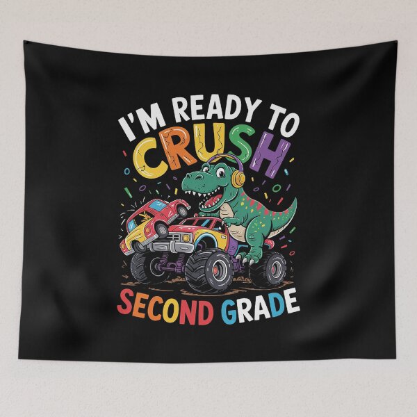 Item preview, I'm Ready To Crush 2nd Grade for Boys Girls T Rex Monster Truck designed and sold by marcusry.