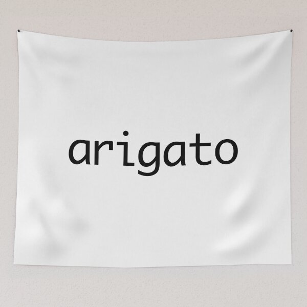 Item preview, Vintage Typewriter Style Arigato Japanese Thank You designed and sold by Red Onion.