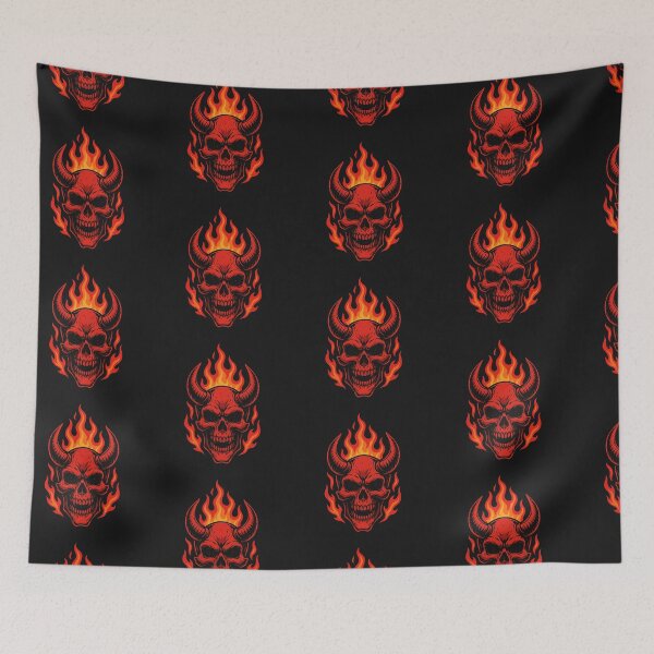 Item preview, Fiery skull designed and sold by ThatBurrito.