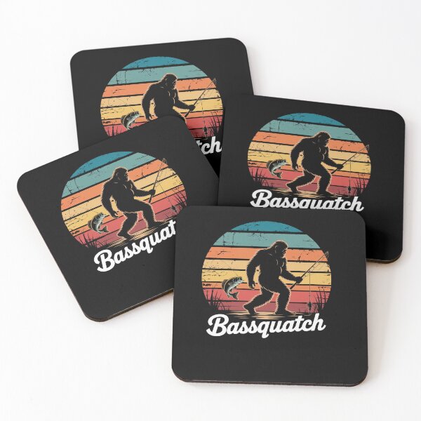 Item preview, Bass Fisherman Sasquatch Bigfoot Fishing designed and sold by Elenasriveras.