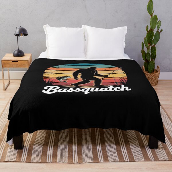 Item preview, Bass Fisherman Sasquatch Bigfoot Fishing designed and sold by Elenasriveras.
