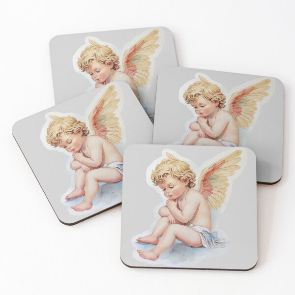 Item preview, Little Angel in Thoughtful Pose designed and sold by VeLuMi.