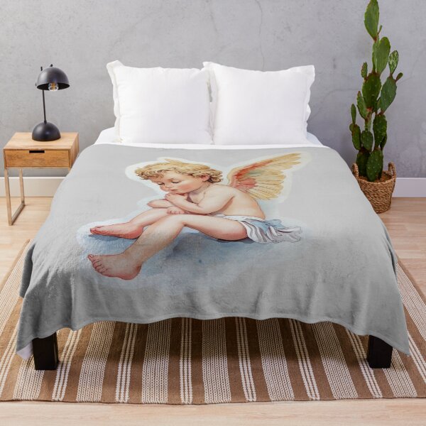 Item preview, Little Angel in Thoughtful Pose designed and sold by VeLuMi.