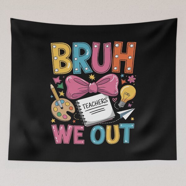 Item preview, Bruh We Out Coquette Bow Last Day Of School Teacher designed and sold by Elenasriveras.