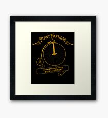 Penny Farthing Vintage Bike Framed Print