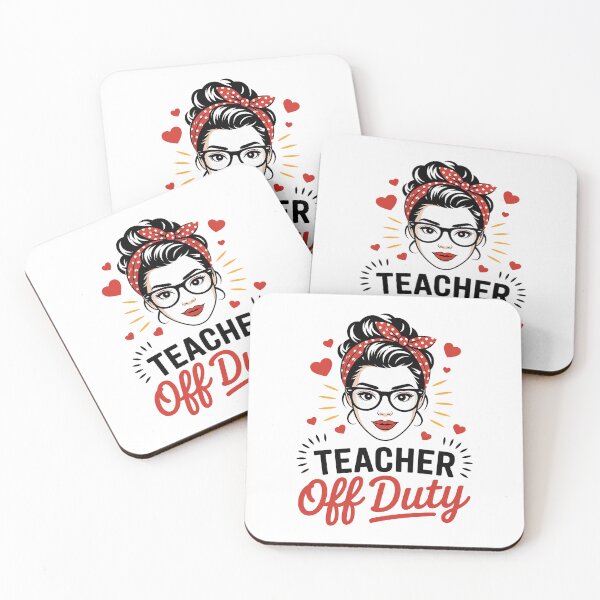 Item preview, Womens Teacher Off Duty Happy Last Day Of School Messy Bun Beach designed and sold by HaileyRobel.