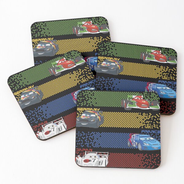 Item preview, Disney Pixar Cars 2 Italy Germany France Japan Pixel Dashes  designed and sold by Haleigh Julius.