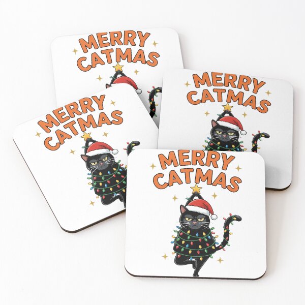 Item preview, Cat Christmas Tree Merry Catmas designed and sold by Eif53.