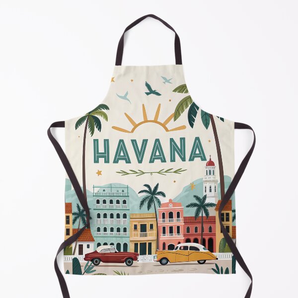 Item preview, Vintage Havana Cuba Travel Poster – Retro Cars & Colonial Architecture designed and sold by Witsprings.