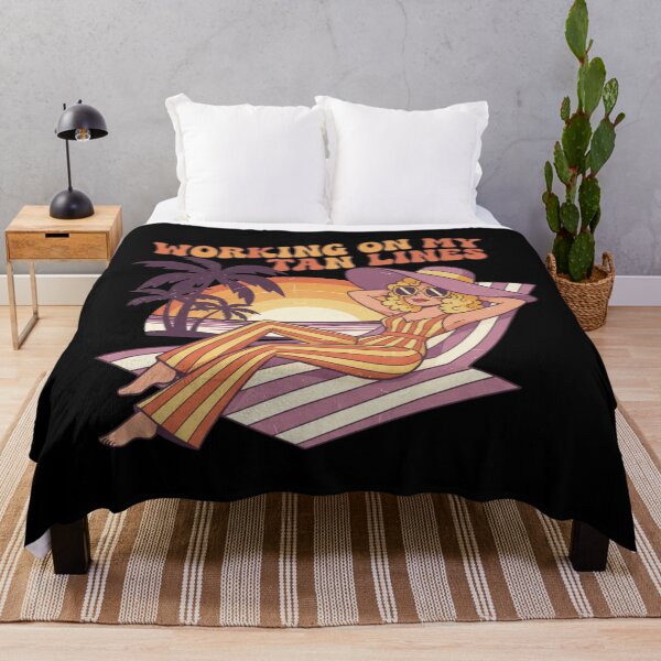 Item preview, Working on My Tan Lines – Funny Retro Beach Vibes designed and sold by DIRTYSKETCHH.
