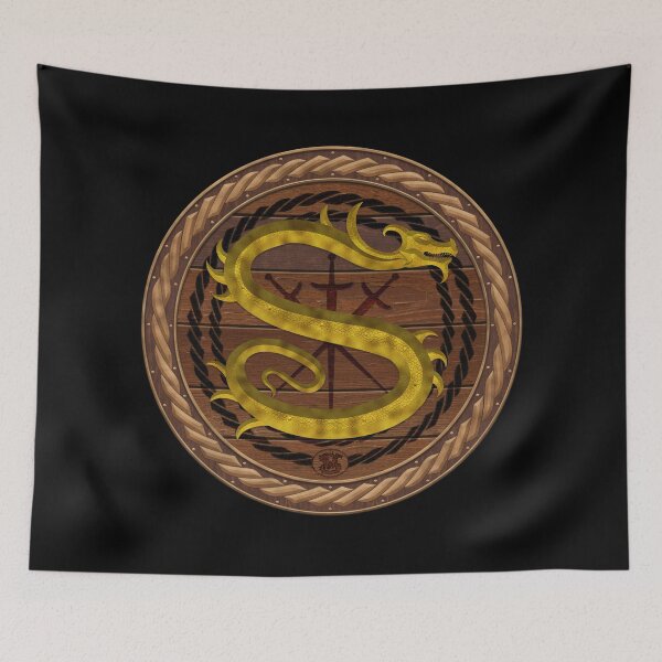 Item preview, Letter S of the Dragonfont Initial Capital Monogram on Shield Frame Copper 1 designed and sold by Swabcraft.