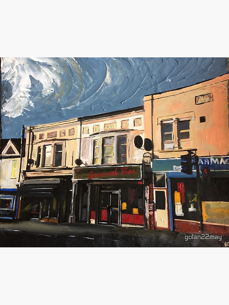 "Walthamstow, Row of Shops, London" Canvas Print for Sale by golan22may Redbubble