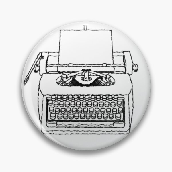 Item preview, Vintage Journalist Typewriter – White Minimalist Writing Machine for Creatives & Collectors designed and sold by denip.