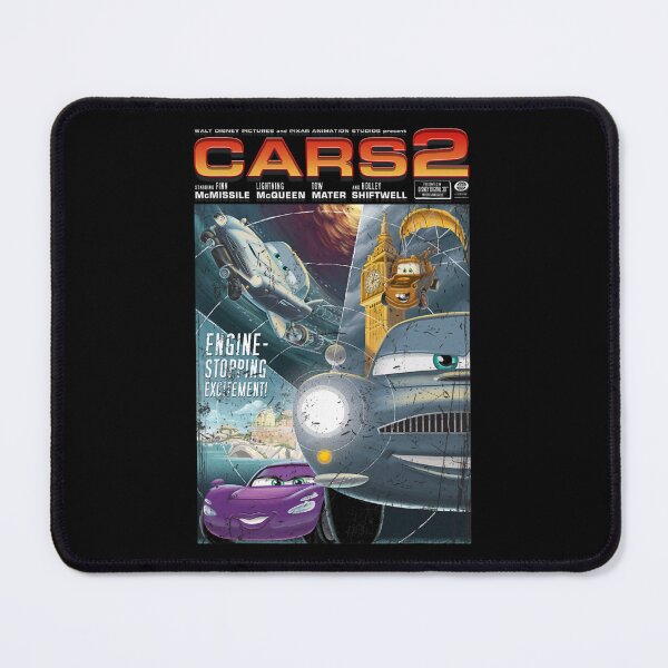 Item preview, Disney Pixar Cars 2 Engine-Stopping Excitement Retro Poster  designed and sold by AmareAlfr.