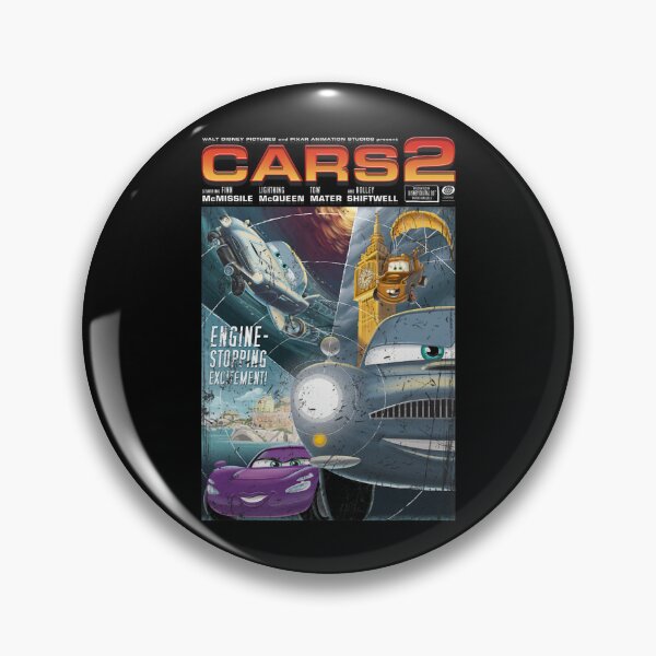 Item preview, Disney Pixar Cars 2 Engine-Stopping Excitement Retro Poster  designed and sold by AmareAlfr.