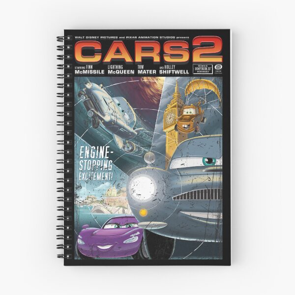 Item preview, Disney Pixar Cars 2 Engine-Stopping Excitement Retro Poster  designed and sold by AmareAlfr.