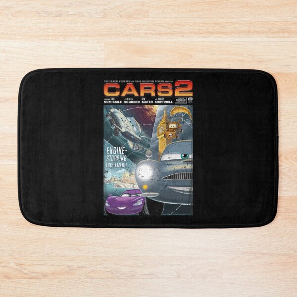 Item preview, Disney Pixar Cars 2 Engine-Stopping Excitement Retro Poster  designed and sold by AmareAlfr.