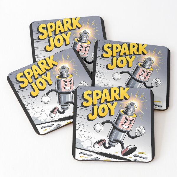 Item preview, Spark Joy Mechanic Pun designed and sold by ACRShop.