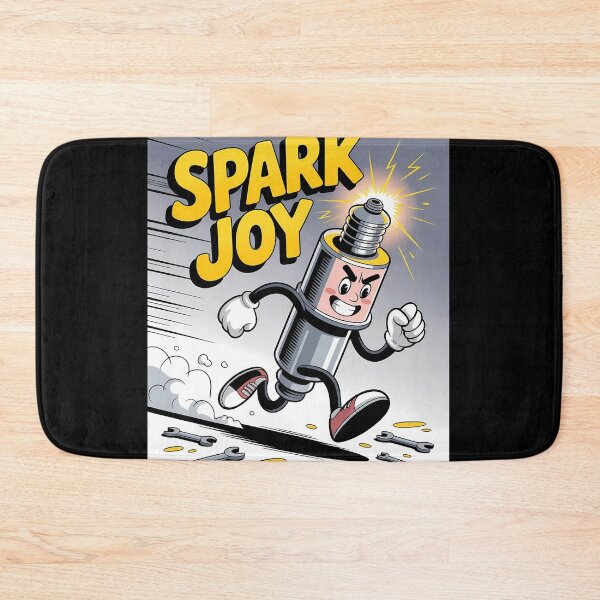 Item preview, Spark Joy Mechanic Pun designed and sold by ACRShop.
