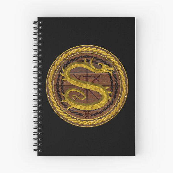 Item preview, Letter S of the Dragonfont Initial Capital Monogram on Shield Frame Gold 1 designed and sold by Swabcraft.