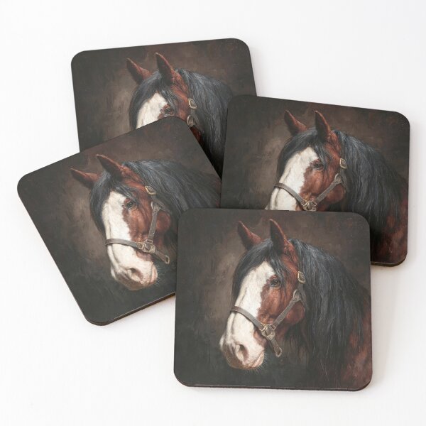 Item preview, Bay Shire Horse Portrait designed and sold by Elisabeth Lucas.