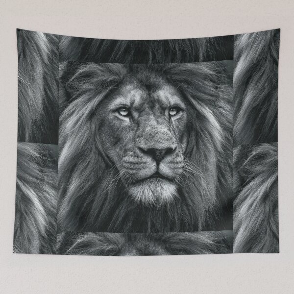 Item preview, Majestic Lion in Black and White designed and sold by Savannah Gibbs.
