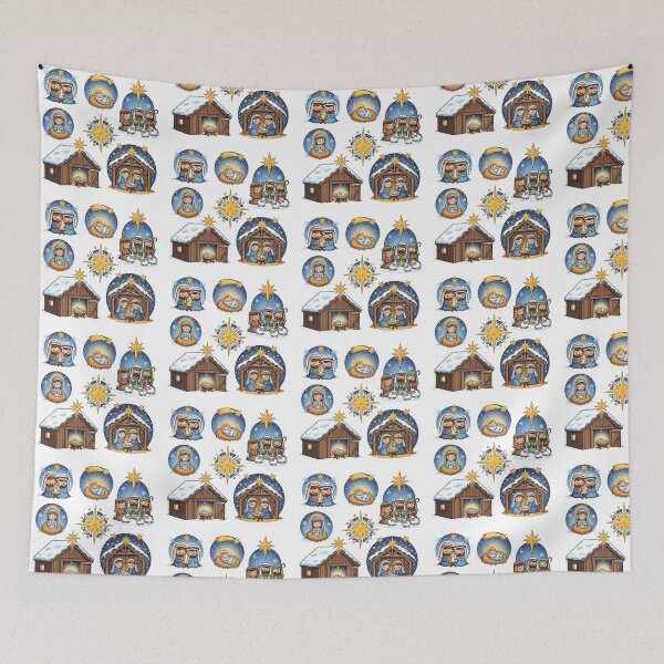 Item preview, Hand-Drawn Nativity Sticker Pack (6) | Cute & Colorful Christmas Holiday designed and sold by ebocraft.