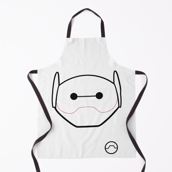 Item preview, Baymax Minimal Robot Mask – Futuristic Tech Face Icon Art designed and sold by CedriMark.