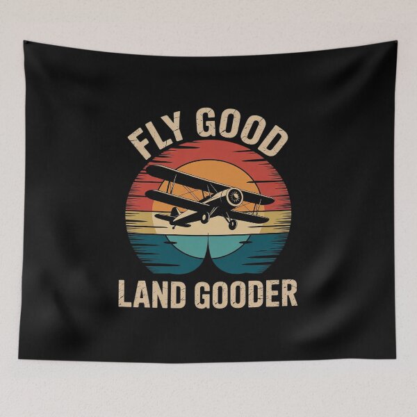 Item preview, Fly Good Land Gooder Airline Pilot Private Pilot Student  designed and sold by KonstanKoraner.