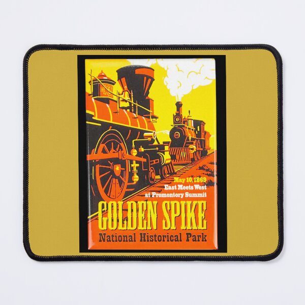 Item preview, Union Pacific vs Central Pacific, Great Race To Promontory 1869, Shelly's Train Store, Vintage, Classic, Collectible Train Logos, Rail & Railroad Logos, stickers, t-shirts, posters designed and sold by MoreEZUSA-Here.