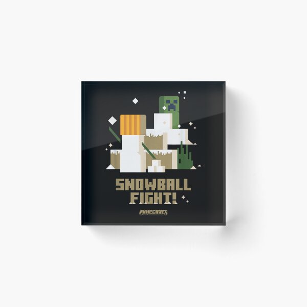 Item preview, Minecraft Christmas Snowball Fight! Snow Golem VS Creeper  designed and sold by CedriMark.