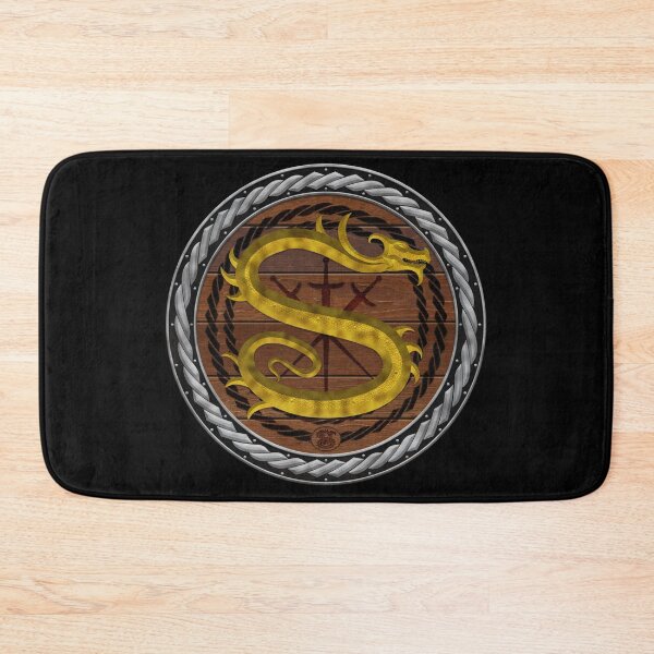 Item preview, Letter S of the Dragonfont Initial Capital Monogram on Shield Frame Silver 2 designed and sold by Swabcraft.