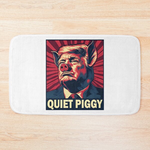 Item preview, Quiet Piggy, Funny Trump Viral Interview Saying Quiet Quiet Piggy to Reporter, Political Parody, Trump Meme designed and sold by judithcooley.
