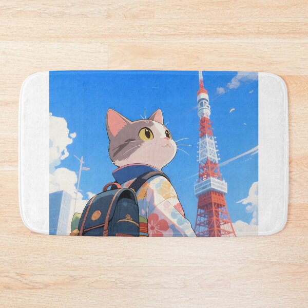 Item preview, Cute Kitty In The Tokio Tower designed and sold by Aguilar Trips.