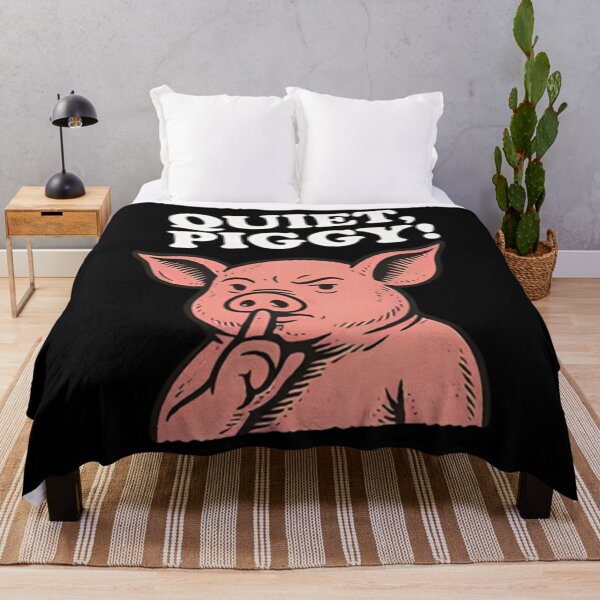 Item preview, Quiet Piggy Snarky Political Pig Joke Design Quiet Piggy Essential designed and sold by judithcooley.