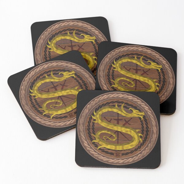 Item preview, Letter S of the Dragonfont Initial Capital Monogram on Shield Frame Wood 1 designed and sold by Swabcraft.