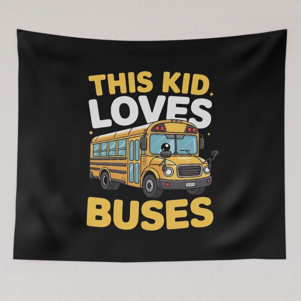 Item preview, This Kid Loves Buses Birthday Yellow School Bus Lover designed and sold by marcusry.