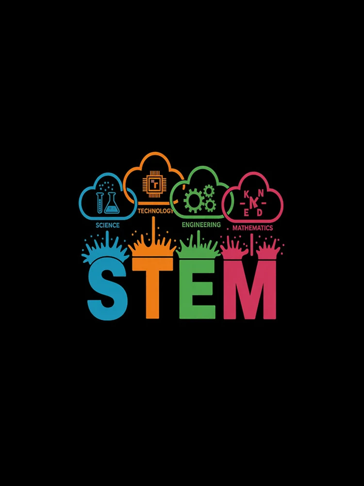 Thumbnail 4 of 4, iPhone Case, Science Technology Engineering Math School Tee designed and sold by HaileyRobel.